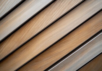 A wooden surface with a series of brown and white stripes