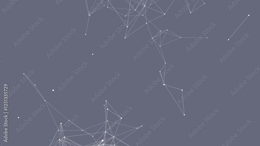 Poster line connect network animation on white background. line technology data connection and business bac