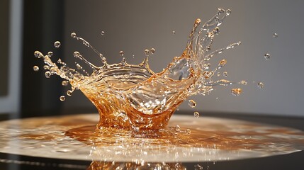 Liquid that is blown or driven through the air in the form of tiny drops