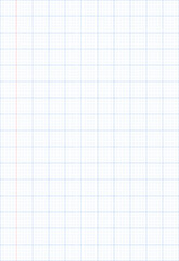 Notebook paper background. Squared paper sheet background