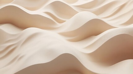 Abstract Beige Waves Flowing Smoothly Together