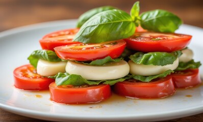 Fresh tomato and mozzarella salad