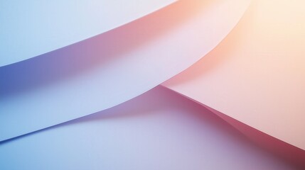  Soft Overlapping Paper Layers in Blue and White Gradient