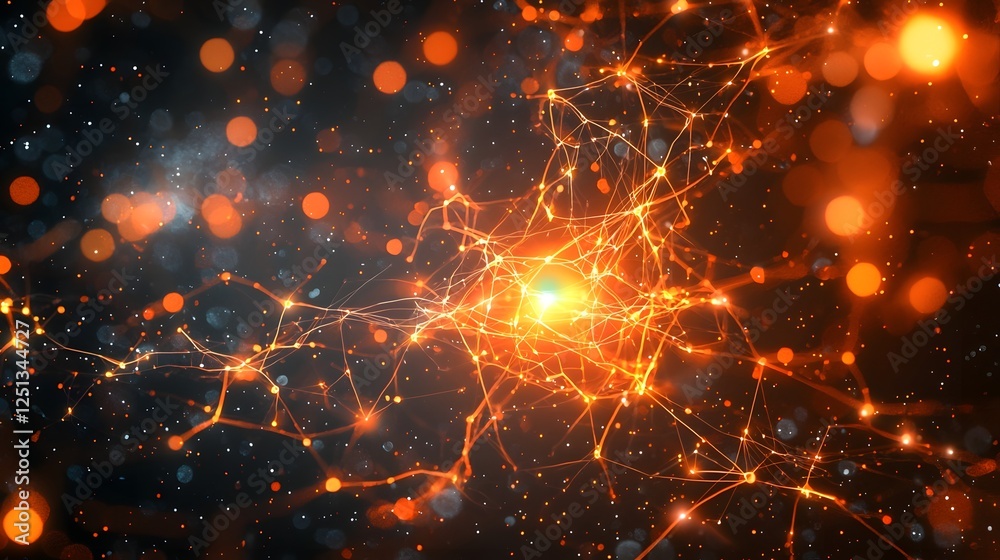 Poster a visually captivating representation of a futuristic technologically advanced ecosystem characteriz