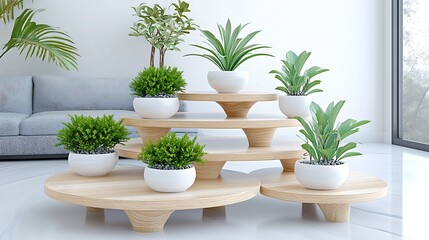 Fototapeta premium Modern indoor plant display