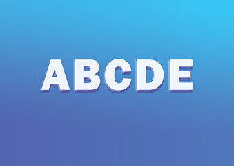 ABCDE letters