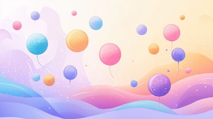 Microscopic virus structure illustration flat design side view biotechnology theme water color Complementary Color Scheme.