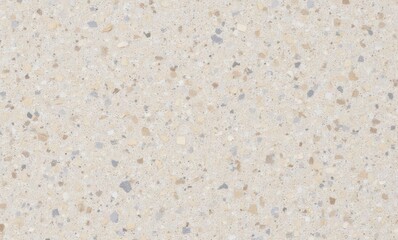 Textured beige terrazzo background.