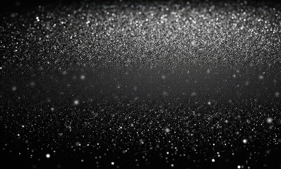 Magical glittering particles in the air