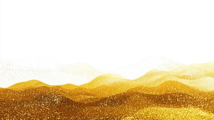 Golden Glitter Waves  Sparkling Background Texture