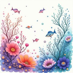 flower, floral, vector, nature, flowers, illustration, pink, summer, design, rose, spring, plant, pattern, bouquet, art, decoration, beauty, leaf, blossom, card, garden, flora, wallpaper, bloom, petal