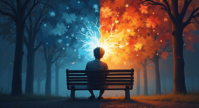 The image highlights the importance of mental and mental health awareness and symbolizes hope and support - Powered by Adobe