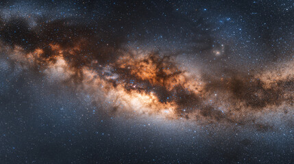 Exploring galaxy formation cosmic disturbance and stunning nebula digital art