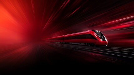 A sleek, high-speed bullet train captured in a side view showcasing its aerodynamic design.