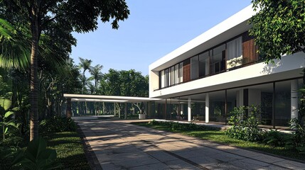 Modern Tropical House Exterior Design