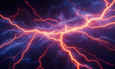 Electric energy abstract lighting pattern