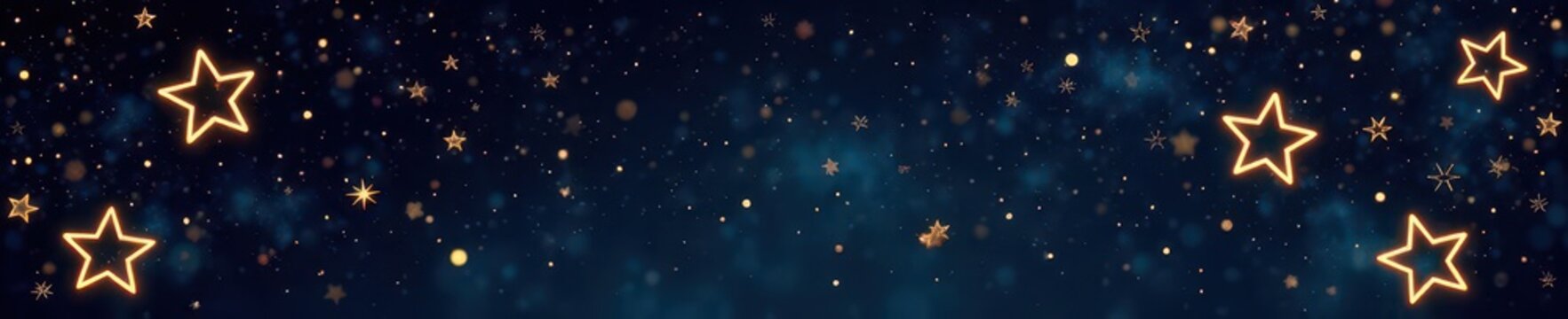 Abstract gold star constellation, seamless Xmas pattern  Elegant lines , graphic, golden