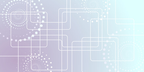 Obraz premium Abstract background colorful technology modern Geometric squares futuristic digital landscape with lines. Grey blue teal abstract background geometry triangle diagonal neon light and layer element. 