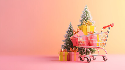 Pink Christmas Shopping Season