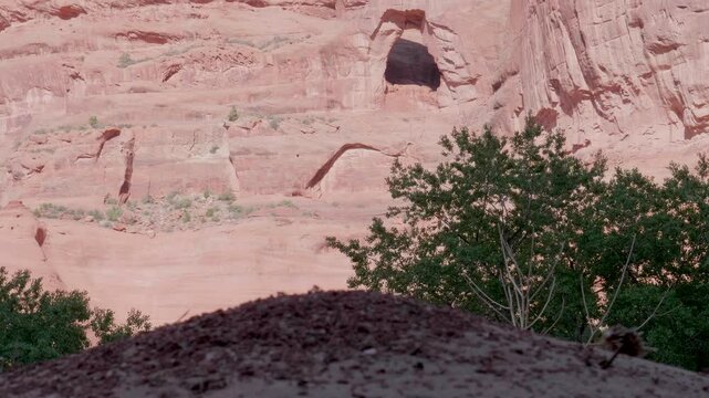 Canyon De Chelly Window Rock with Anthill foreground