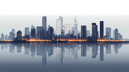 Fototapeta premium Night city skyline