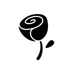 Rose flower doodle illustration