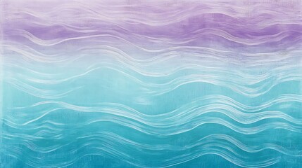 Obraz premium Abstract Wavy Ocean Gradient Painting Art