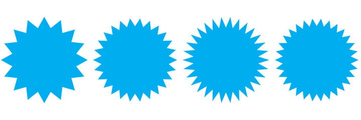 starburst badge sticker icon , sale or price tag sticker, retro stars icon