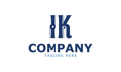 IK I ik initial logo | initial based abstract modern minimal creative logo, vector template image. luxury logotype logo, real estate homie logo. typography logo. initials logo