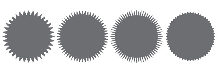 Starburst price. Black Sale and discount stickers. Promotion tags collection. Isolated Vector illustration on white background.