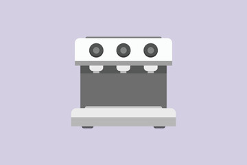 Coffee tools concept. Colored flat vector illustration isolated.