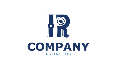 IR I ir initial logo | initial based abstract modern minimal creative logo, vector template image. luxury logotype logo, real estate homie logo. typography logo. initials logo