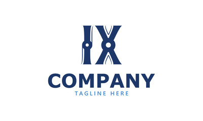 IX I ix initial logo | initial based abstract modern minimal creative logo, vector template image. luxury logotype logo, real estate homie logo. typography logo. initials logo