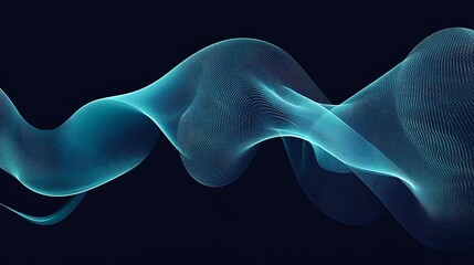 Abstract wave design, digital art, futuristic background, possible use for tech wallpaper