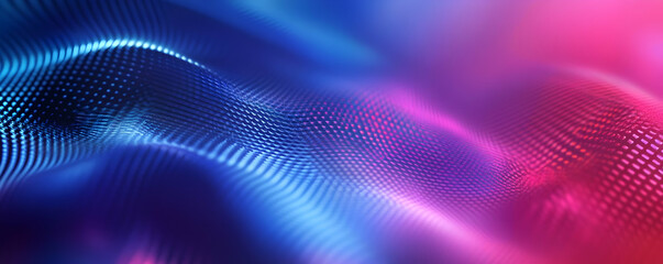 Fototapeta premium Abstract wave patterns in vibrant blue and pink hues creating a dynamic background