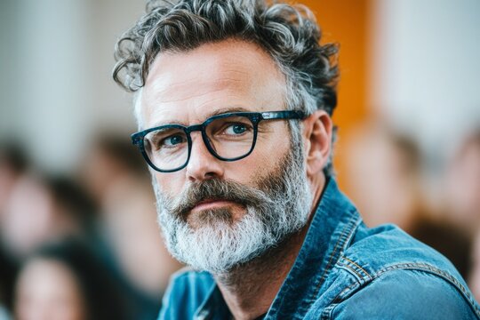 A scientist explaining new research findings at an international science conference