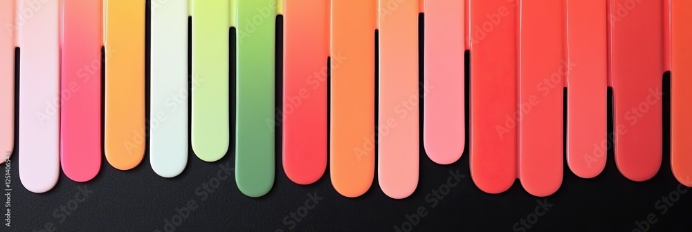 Poster Colorful Candy Drips Create a Vibrant Canvas for Creativity and Expression in Minimalist Design