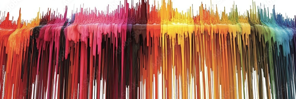 Poster colorful melted candy drips create a vibrant and playful backdrop for creative expression