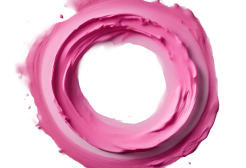 space liquid light pink fluid white drip text copy splashing free spraying splash stain isolated drink brush circle wet paint ring art flow ink colourful three-dimensional background closeup colours