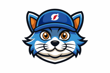 cartoon cat with a smile