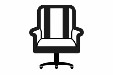 Fototapeta premium chair icon office chair vector silhouette