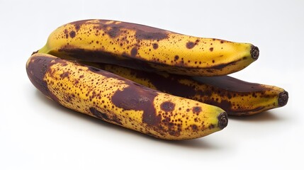 A ripe banana, isolated on a white background
