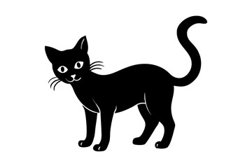 black cat vector