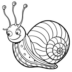 snail silhouette illustration black and white