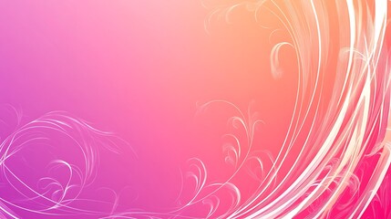 Abstract Pink and Orange Floral Background Design