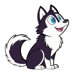 Vector illustration of wolf