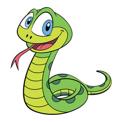 Cartoon snake illustration