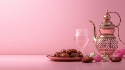 dates and glass of water