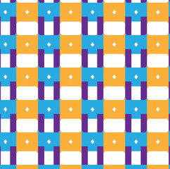 Abstract Seamless Geometric pattern. Optical illusionary background. sky blue square shape geometrical pattern art. Design for fashion, fabric, textile, wallpaper, cover, web, wrapping and all prints.