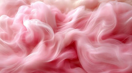 Delicate Pink Fabric Swirling Softly